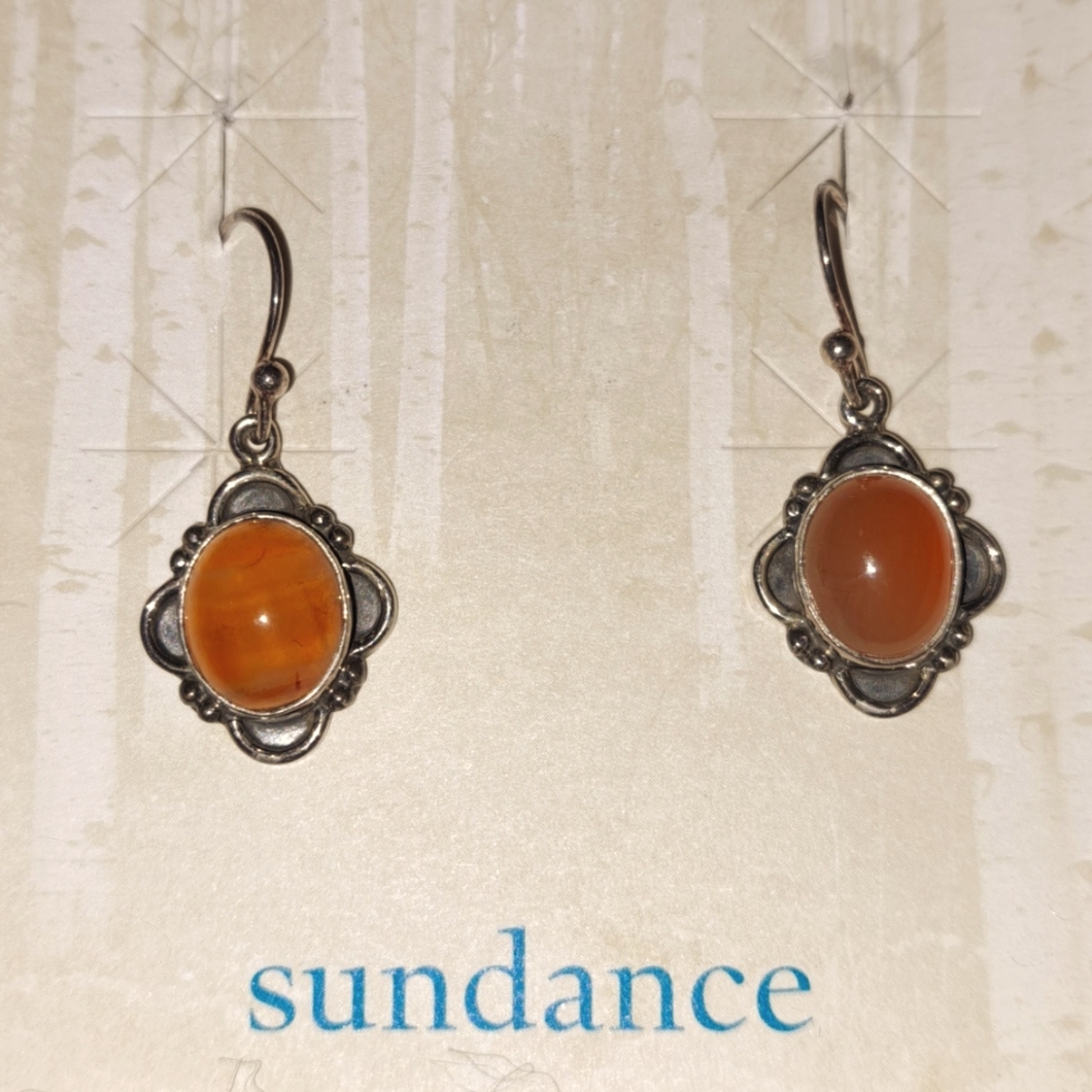 Sundance Carnelian Earrings - New in box
